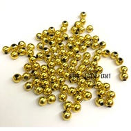 (20gram/50gram) 4mm/5mm Gold Beads/ (20gram/50gram) 4mm/5mm Manik Emas