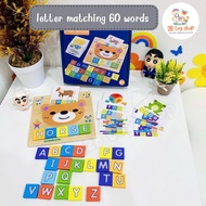 2B toy 60 words Vocabulary Cards English Practice For Children Letter Matching 60