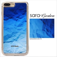 【Sara Garden】客製化 軟殼 蘋果 iphone7plus iphone8plus i7+ i8+ 手機殼 保護套 全包邊 掛繩孔 海洋藍漸層