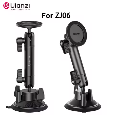 Original Ulanzi ZJ06 Phone Holder Suction Cup Telescopic Bracket Magnetic Fixation Vehicle Mounted P