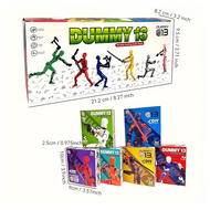 Action Figure Model Kit 6 Packs - Articulated Dummy Puppets With Accessories, Creative DIY Playset F