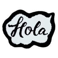 黑白簡約簇絨浴室地墊柔軟防滑腳墊吸水浴墊居家裝飾禮物