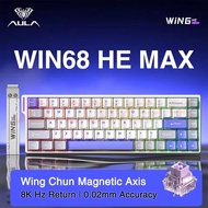 AULA | AULA WIN60 WIN68 HE Magnetic Wired Keyboards Esports Rapid Trigger 8K Return RGB Hotswap Mech