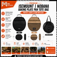 ISEMOUNT I NOBANA Baking Plate Pan Tote Bag Frying Pan Thickened Portable Storage Bag For Outdoor Se