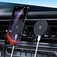 New car-mounted phone air vent multifunctional phone holder15W Wireless Charging Magnetic Air Vent P