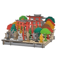 [hacomo] Building Paper Model PUSU 3D Series Japanese Inari Shrine DIY Assembly