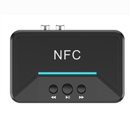 อะแดปเตอร์ NFC ไร้สายเสียงสเตอริโอ 3.5 มม. AUX RCA แจ็ค ตัวรับสัญญาณเสียง USB Smart Playback รองรับบลูทู ธ 5.0 Plug and Play