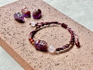 霞雲 / 紫幽靈 貔貅 編繩 手鍊