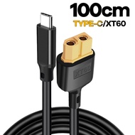 PD2.0 100W XT60 To Type-C Aircraft Model Power Line  20V 5A Balance Connection Line 100cm Aircraft P