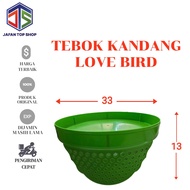 Tebok Kandang Love Bird + Klem I Tebok LB Warna bahan ukuran 33 cm