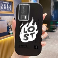 Casing hp For Xiaomi poco F5 Pro 5G F3 F2 Pro poco F5 poco F4 poco F6 5G Case Three-Color Fire Solid