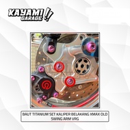 Titanium bolts set caliper bracket to swing arm vrg xmax old