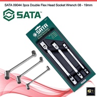 SATA 09044 3pcs double flex head socket wrench 08-19mm