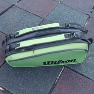 Wilson Wilson One-Shoulder Large Tennis Racket Bag blade Series 9-Piece Set Sports Backpack Large Ba