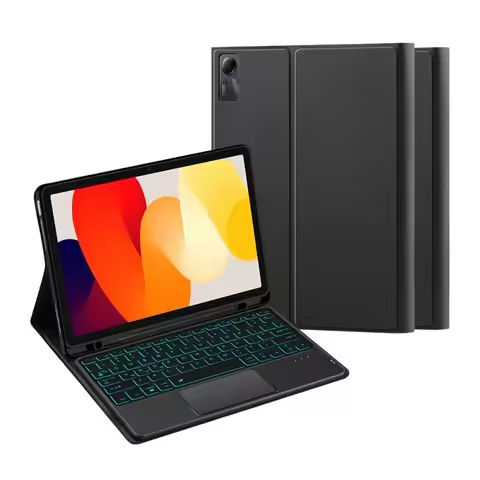 Smart Keyboard Case for Xiaomi Redmi Pad SE 11 Inch Redmi Red Mi Pad SE 2023 Funda Backlit Touchpad 