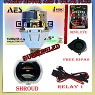 Biled Projector Aes Turbo Se Experince PLUS 3 Colors 2.5 inch ALL WHEATHER Bi-led AES 3 colors Upgra