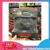 FANTECH Joystick (SHOOTER) Gaming Controller รุ่น GP11 สีแดง จอยเกมมิ่ง X-input พร้อมกิฟยางด้านข้าง สำหรับPC/PS3