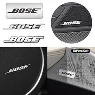 [Spot Goods]BOSE Metal Speaker Stickers Car Speaker Stickers Doctor Logo Decorative Speaker Cover bo