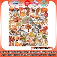 HP United Sticker Id - Cute Autumn Cutting Stickers Animal Leaf Cutting Stickers Graffiti Kiss Cut K
