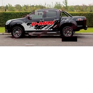 1คู่ ISUZU DMAX D-MAX สติ๊กเกอร์ สติ๊กเกอร์ลายโคลน สติ๊กเกอร์ติดรถยนต์กระบะ สติ๊กเกอร์แต่งลายรถ สติก