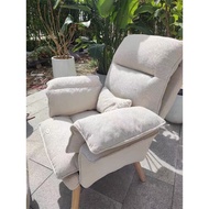 GoodLuck เก้าอี้ โซฟาญี่ปุ่น โซฟา ปรับได้ 5 ระดับ เก้าอี้ทำงาน  เก้าอี้ร้านกาแฟ ขาไม้แท้ ch114