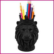 Pen Holder for Desk Lion Shape Markers Storage Pen Cup Desk Organizer for Students Writers Authors T