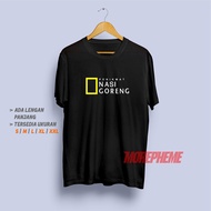 National Geographic Fried Rice Saver T-shirt A Play on Funny Men's Distro Shirt / Morepheme T-shirt