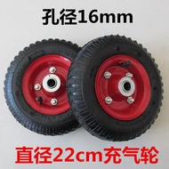 Handcart rubber wheel bearing, shopping cart wheel, portable trolley wheel, luggage trailer small ac