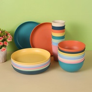 Dinner Plate Bowl Cup, Household Thickened Salad Bowl, Dinner Plate Water Cup Plate Tableware Set