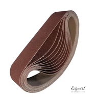 ESPOIR1 10pcs Sanding Belts, 80 Grit Alumina Abrasive Sanding Belts, Durable 330 x 30 mm / 1.2 x 13 