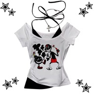 Women's '00s Aesthetic Tee - Anime & Grunge Punk Fashion