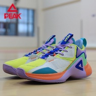 PEAK | รองเท้าบาสเก็ตบอล Peak สำหรับผู้ชาย รองเท้าฝึกซ้อมกลางแจ้ง รองเท้ากีฬาแบบสวม ส่วนบนเป็นยาง รอ