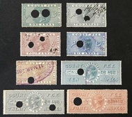 英屬印度 1880年 維多利亞 郵票稅票至 40盧比