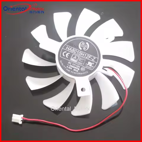 HA8010H12F-Z 12Va 0.50A 75mm 2Pin For MSI GeForce GT730 2GB V3 Graphics Card Cooling Fan