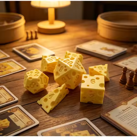 Irregular Interesting Cheese Dice Children Adult Party Props Board Game Accessories Portable 7pc Dic