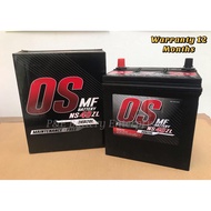 OS MF BATTERY NS40ZL(38B20L) - FOR PERODUA Myvi, Alza, Kancil, Kelisa, Kenari, Viva, Axia, Bezza
