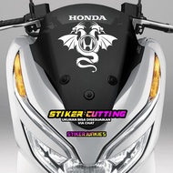HONDA PCX VISOR STICKER LOGO 33 CUTTING STICKER