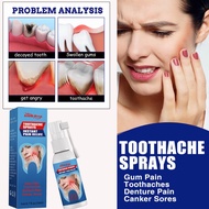 【3 Seconds Pain Relief】Toothache spray/Toothache Pain Reliever Spray /solve toothache /Toothache Spray Toothache Quick Pain Relief Oral Care Relief Teeth Worms Cavities Pain Gum Allergy Tooth ache pain/ Toothache pain relief gum swelling and pain tooth de