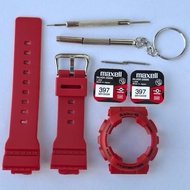 Baby G BA110 BA111 BA112 BA120 BA130 Strap Bezel Replacement Watch Accessories Matte Red