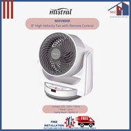 Mistral MHV800R 8" High Velocity Fan with Remote Control