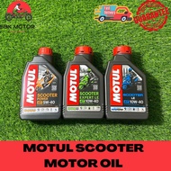 Motul Scooter 4T Motor Oil 5W40 10W40 1L Minyak Hitam Skuter NVX Vario ADV 160 100% Original High Pe