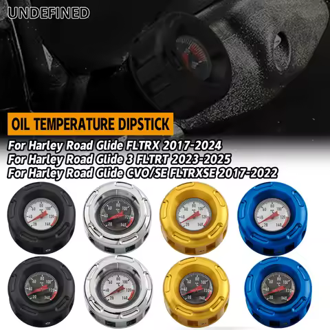For Harley 2017-2025 Touring Motorcycle Oil Temperature Dipstick Oil Plug Temp Gauge Road King Road 