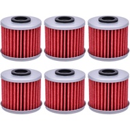 6pcs HF117 Oil Filter 15412-MGS-D21 for Honda SXS1000 Pio/neer 1000 2016-2024 Ta/lon 1000 2019-2024