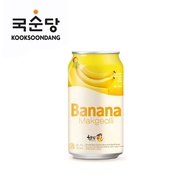 [Kooksoondang] Rice Wine Banana 350ml Can | 바나나 막걸리 캔 | Korean Rice Wine | Makgeolli |