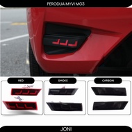 (READY STOCK) Myvi 2018-2021 CARBON Rear Bumper Lamp Reflector LED Light Bar Reflector Light 2pcs Se