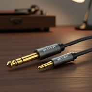 Vention 3.5mm Male TRS to 6.35mm Male TRS Stereo Audio Cable 1/8in to 1/4in for iPhone Amplifiers La