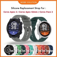 For Coros Apex 2 , Coros Pace 2 , Coros Apex 42mm Replacement Silicone Color Strap