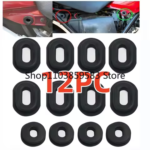 12PCS For Honda Side Cover Panel Grommet - 83551-300-000 - CB100K CL100S CB125S XL100 Motorcycle Acc