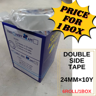 【1BOX=12ROLLS/8ROLLS/6ROLLS ! ! !】NITCOS PITA TEPI BERGANDA/DOUBLE SIDE/TISSUE TAPE (12MM/18MM/24MM)