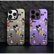 Mickey's Lincah Csing HP Silver Color Mtte Premium Silver nti Jtuh Hrd Cse For Oppo A3X 16 3S 5s 12 